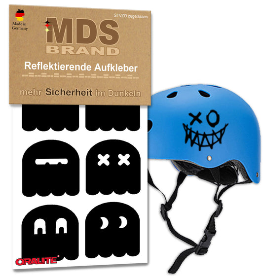 Reflektoren Sticker Set - Fahrrad Reflektoren - Fahrradrahmen - Roller/Kinderwagen - Reflektoren für Kinder Helm - Hohe Sichtbarkeit - Optimierte Haftung