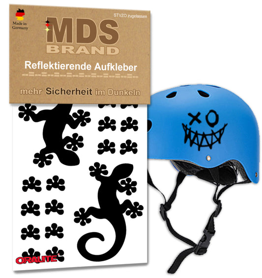 Reflektoren Sticker Set - Fahrrad Reflektoren - Fahrradrahmen - Roller/Kinderwagen - Reflektoren für Kinder Helm - Hohe Sichtbarkeit - Optimierte Haftung