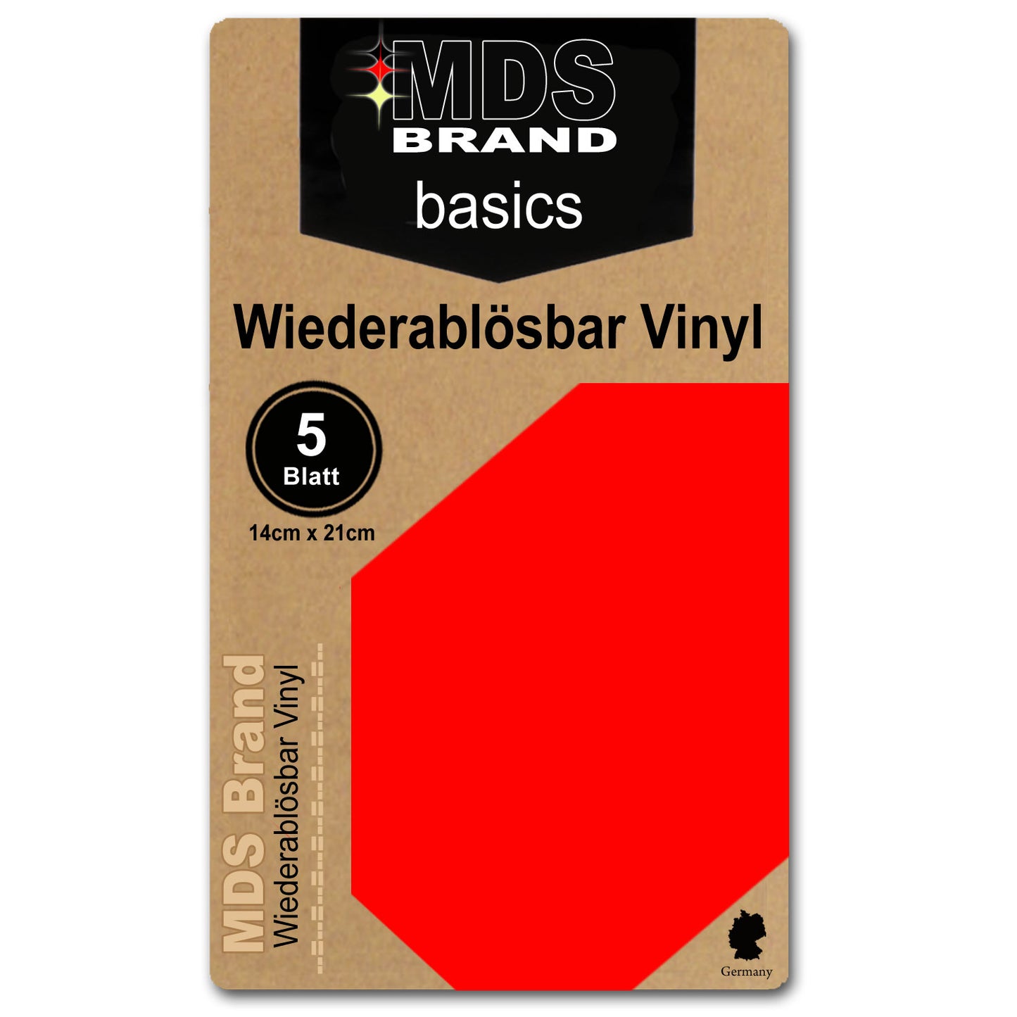 5 Stück Beschreibbares & abnehmbar Vinyl, für Cricut Joy, 14cm x 21cm, selbstklebende Vinylbögen