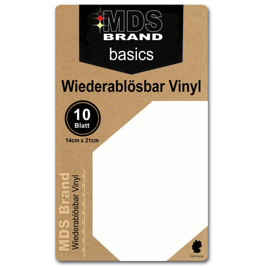 10 Stück Beschreibbares & abnehmbar Vinyl, für Cricut Joy, 14cm x 21cm, selbstklebende Vinylbögen