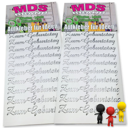 Sprüche Aufkleber für Taufe, Hochzeit, Geburtstag, 2/st ideal für Einlandungskarten & Hochzeit, Gestalten Sie persönlichen Karten & Kerzen